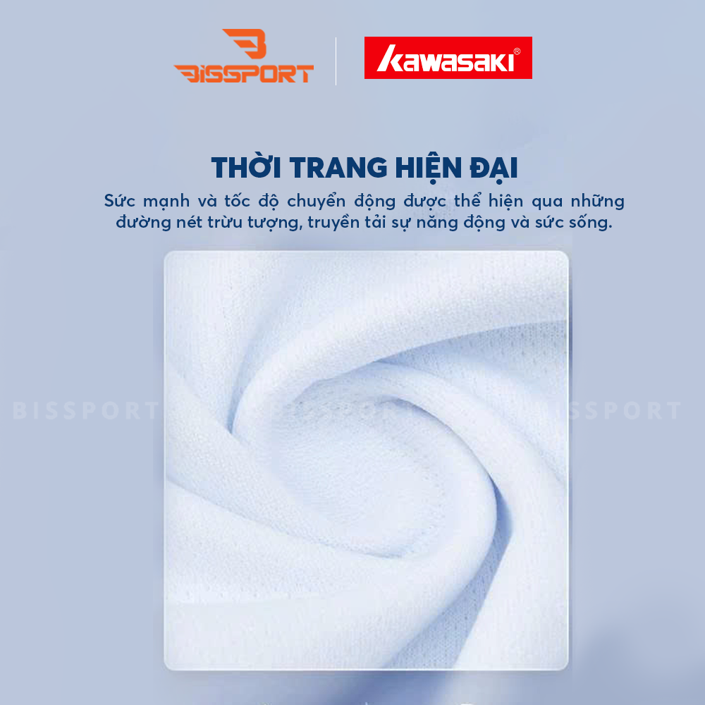 Áo Cầu Lông Kawasaki D2192 Nữ Chính Hãng - Xanh - Thoải Mái - Mềm Mại - Thấm Hút Mồ Hôi - Bền Bỉ - Thoáng Mát